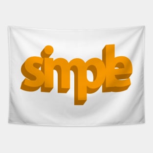 Simple (3D orange) Tapestry