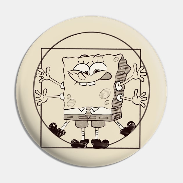 vitruvian spongebob Pin by creativeballoon