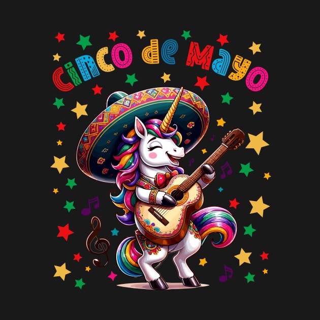 Cinco de Mayo Fiesta Unicorn 2024 Men Women Kids Funny by AimArtStudio