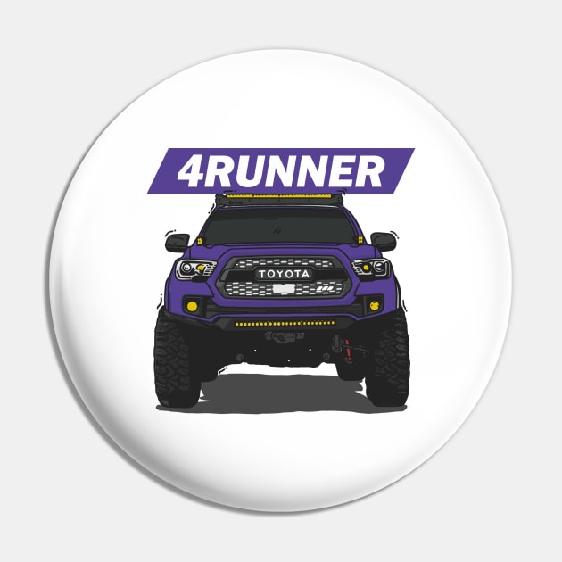 4Runner Toyota Front View - Purple Pin by 4x4 Sketch