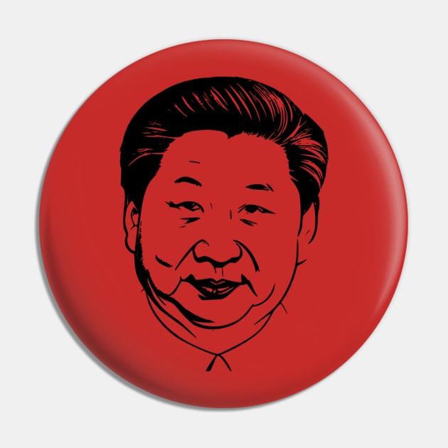 Xi Jinping Portrait Pin by Christyn Evans