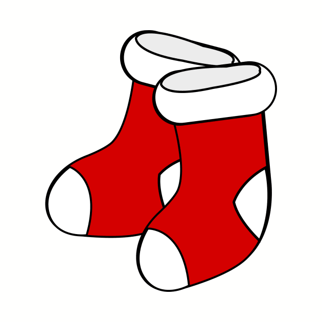 Red and White Socks by traditionation