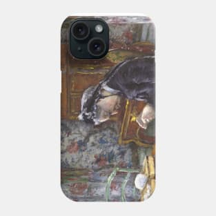 Mademoiselle Boissiere Knitting by Gustave Caillebotte Phone Case