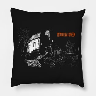 Psycho Halloween Orange Pillow