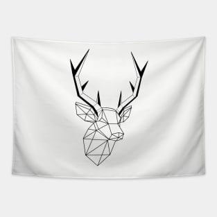 Geometric Stag Trophy Tapestry