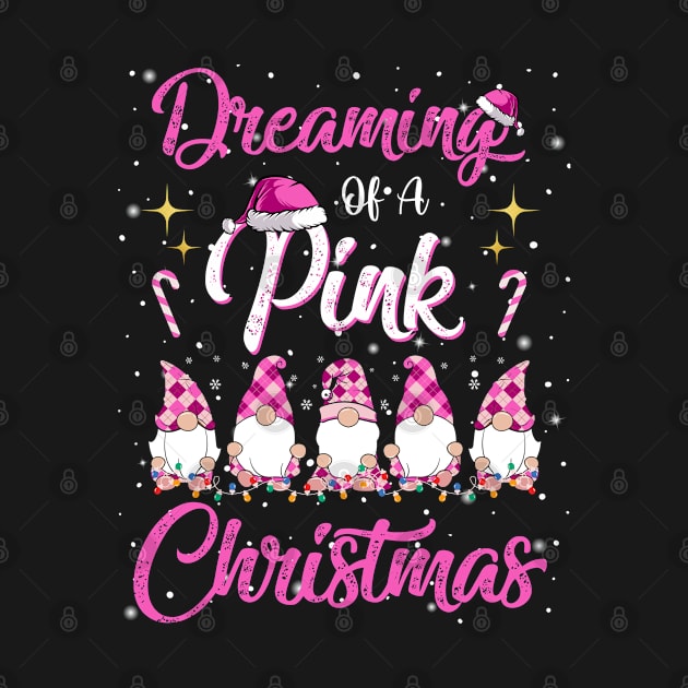 Dreaming Of A Pink Christmas Cute Pink Christmas Gnomes by egcreations