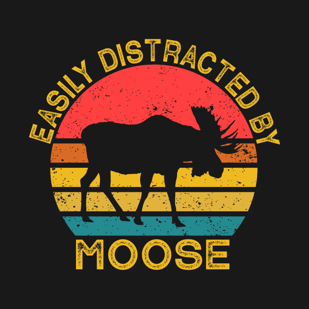 Easily Distracted By Moose by Wakzs3Arts