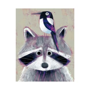 Raccoon and Magpie T-Shirt