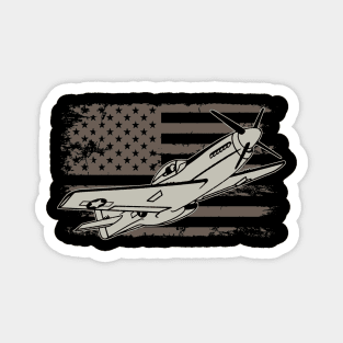 P-51 Mustang American Fighter Plane Magnet