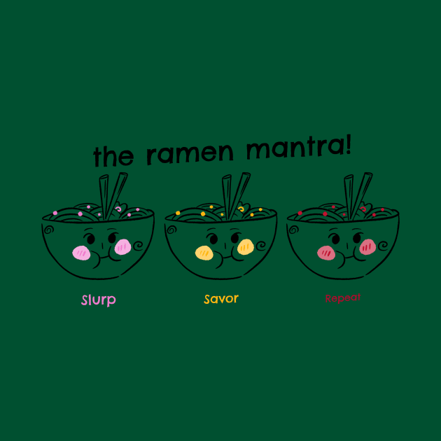 Slurp, savor, repeat: the ramen mantra! by Pine-Cone-Art