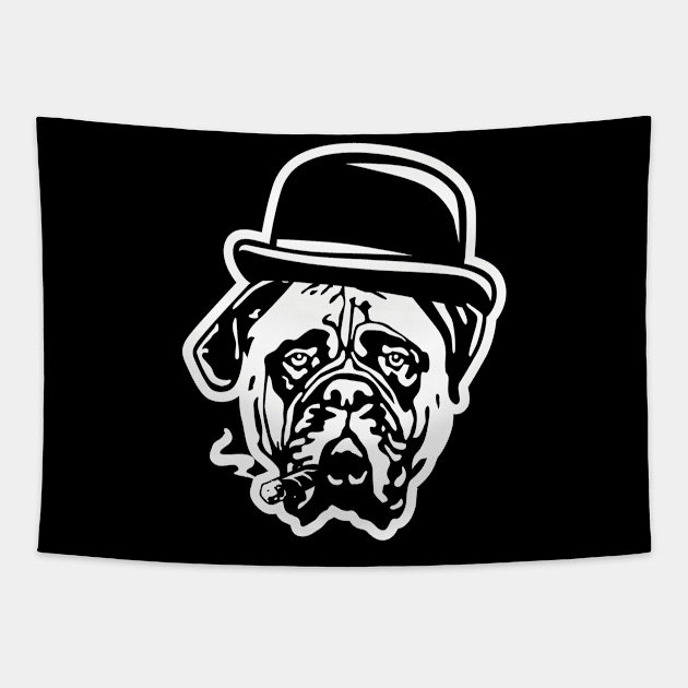 Bull Mastiff Gangster Tapestry by Tuff Breeds