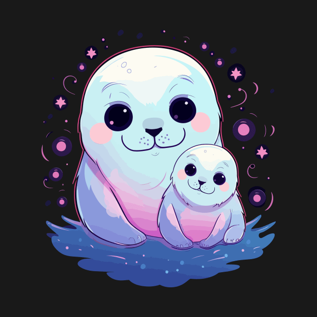 Harp Seal Fathers Day by JH Mart