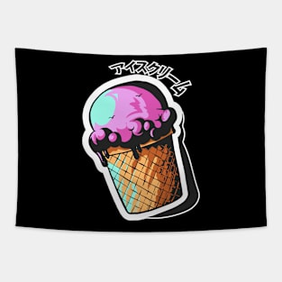 aisukurimu アイスクリーム ( ice cream tshirt) Tapestry