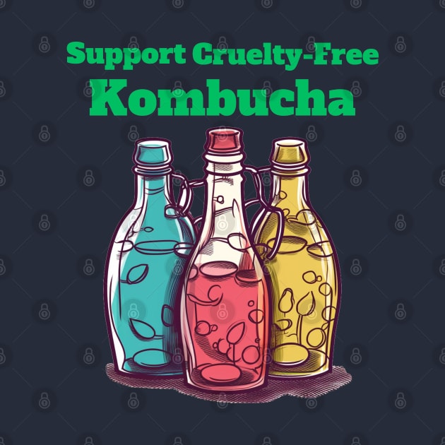 Colorful Bottles, Support Cruelty-Free Kombucha by FrenArt