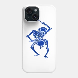 Civil War Federal Drummer Boy Skeleton In Blue Phone Case