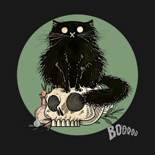 cute spooky black cat T-Shirt