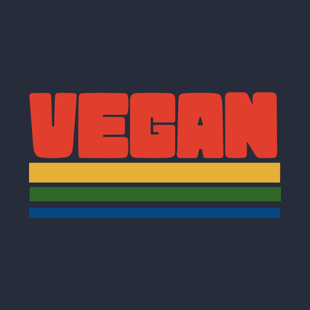 Retro Vegan Veganism by bubbsnugg