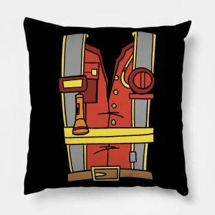 Brave Blaze: Firefighter Uniform Pillow