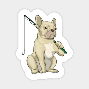 French Bulldog Fisher Fishing rod Fishing Magnet