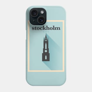 Stockholm Poster Design Phone Case