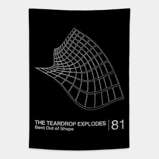 The Teardrop Explodes / Minimalist Graphic Artwork Design Tapestry