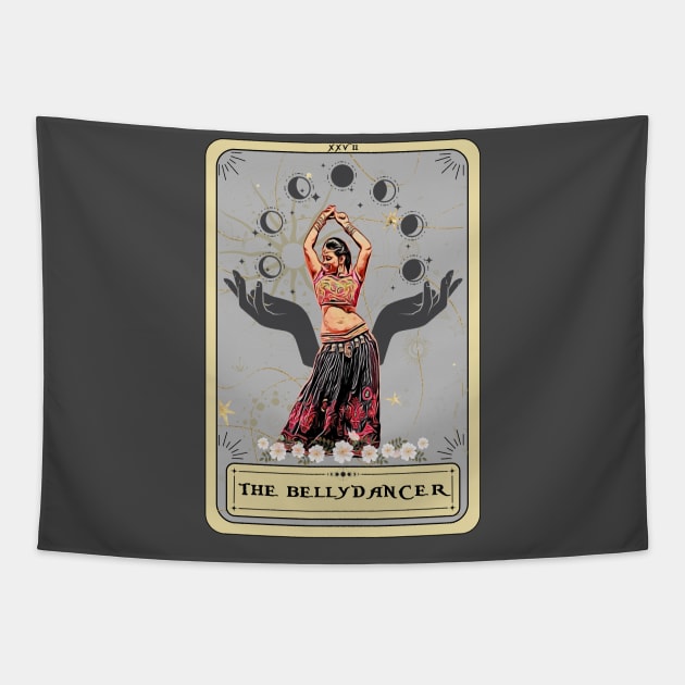 The Belly Dancer Tarot Card, Belly Dancing Tapestry by AlquimiaDesign