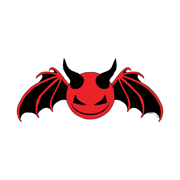 SinnerG Smile - Black on Red by Scorpious Design