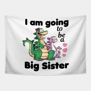 I’m Going To Be A Big Sister Cartoon Tapestry