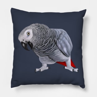 African Grey Parrot Pillow