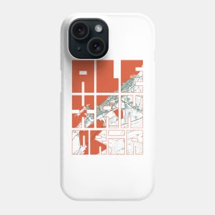 Alexandria, Egypt City Map Typography - Bohemian Phone Case