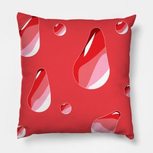 red drops Pillow