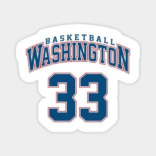 Washington Basketball - Player Number 33 Magnet