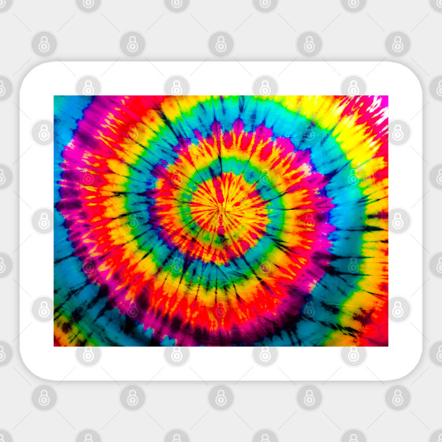 Swirl Tie Dye Rainbow Pattern Rainbow Tie Dye Sticker