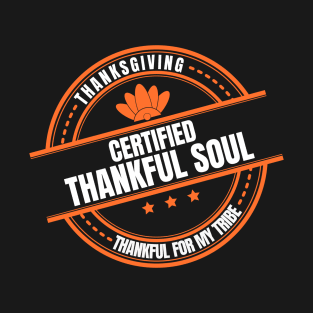 Dark Thankful Soul Thanksgiving T-Shirt