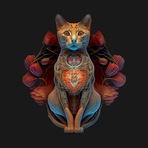 floral cat 1 by DrSoed