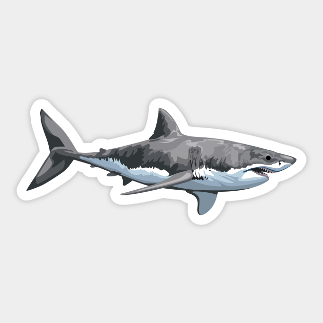 The Great White Shark - Shark - Sticker