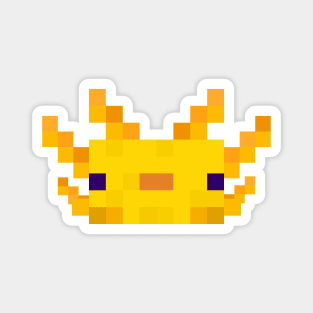 Minecraft Yellow Axolotl Magnet