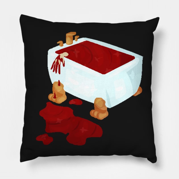 Bloodbath Pillow by CelestialEmbalmer