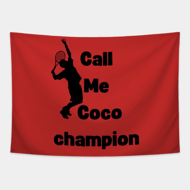 call me coco champion Tapestry by Zoubir