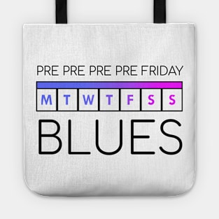 Monday Blues Black Tote