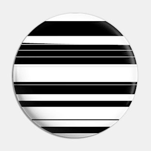 Black and White Stripes Pin