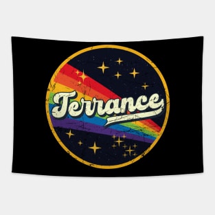 Terrance // Rainbow In Space Vintage Grunge-Style Tapestry