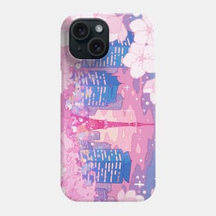 The evening Tokyo lake view Phone Case