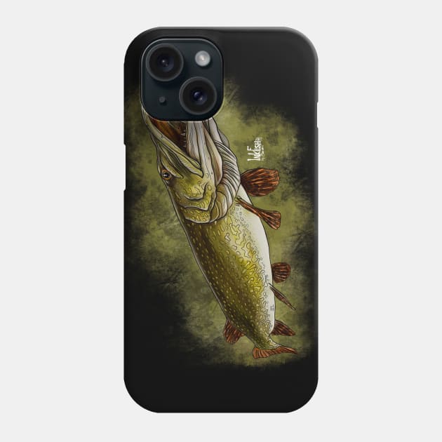 Northern pike Phone Case by Sandarmi