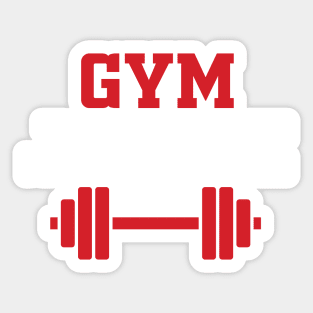 I Love Gym Sticker