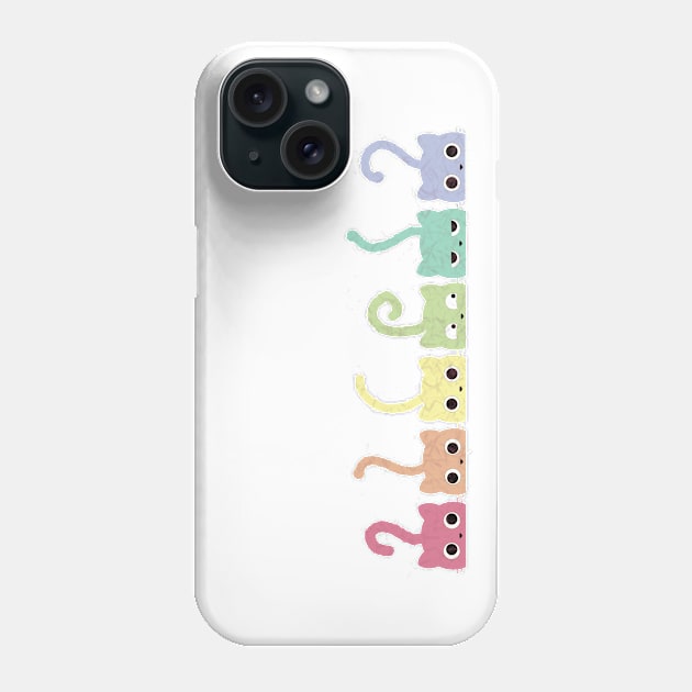 Rainbow Kittens Phone Case by Little Designer