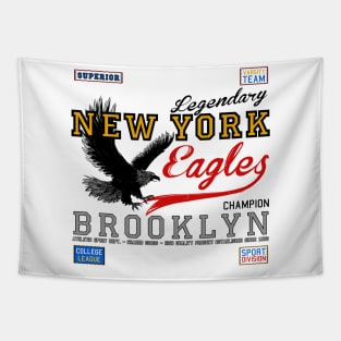 new york eagles sports graphic design Tapestry