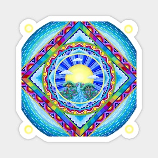 Beautiful World Mandala 2 Magnet