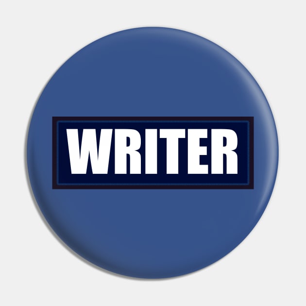 Writer Velcro Patch Pin by LaughingCoyote