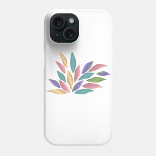 Colorful fan shaped leaves Phone Case